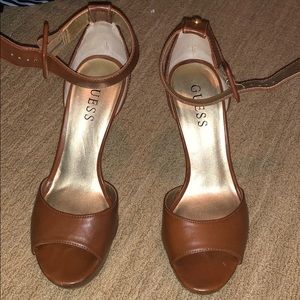 Guess platform heels.